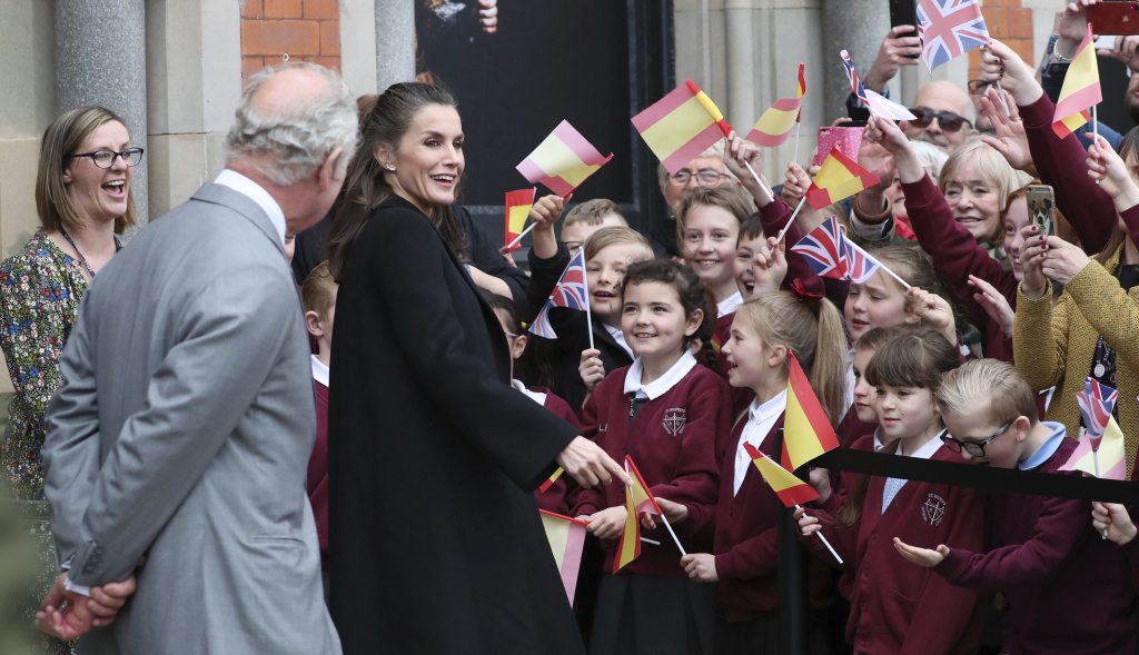 Arte spagnolo in Gran Bretagna, la Regina Letizia a Bishop Auckland con il Principe Carlo