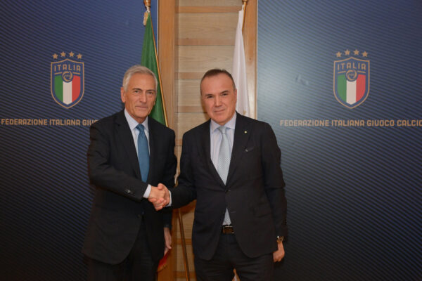 Conferenza stampa Presidente Lega Serie B Mauro Balata e del Presidente FIGC Gabriele Gravina