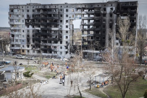 TUcraina, le immagini di Borodyanka liberata dall’occupazione russa