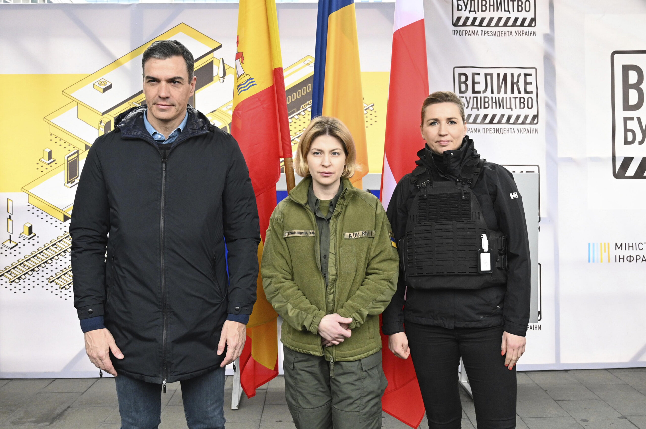 I premier di Spagna e Danimarca in Ucraina:”Uno shock assistere alle atrocità della guerra di Putin”