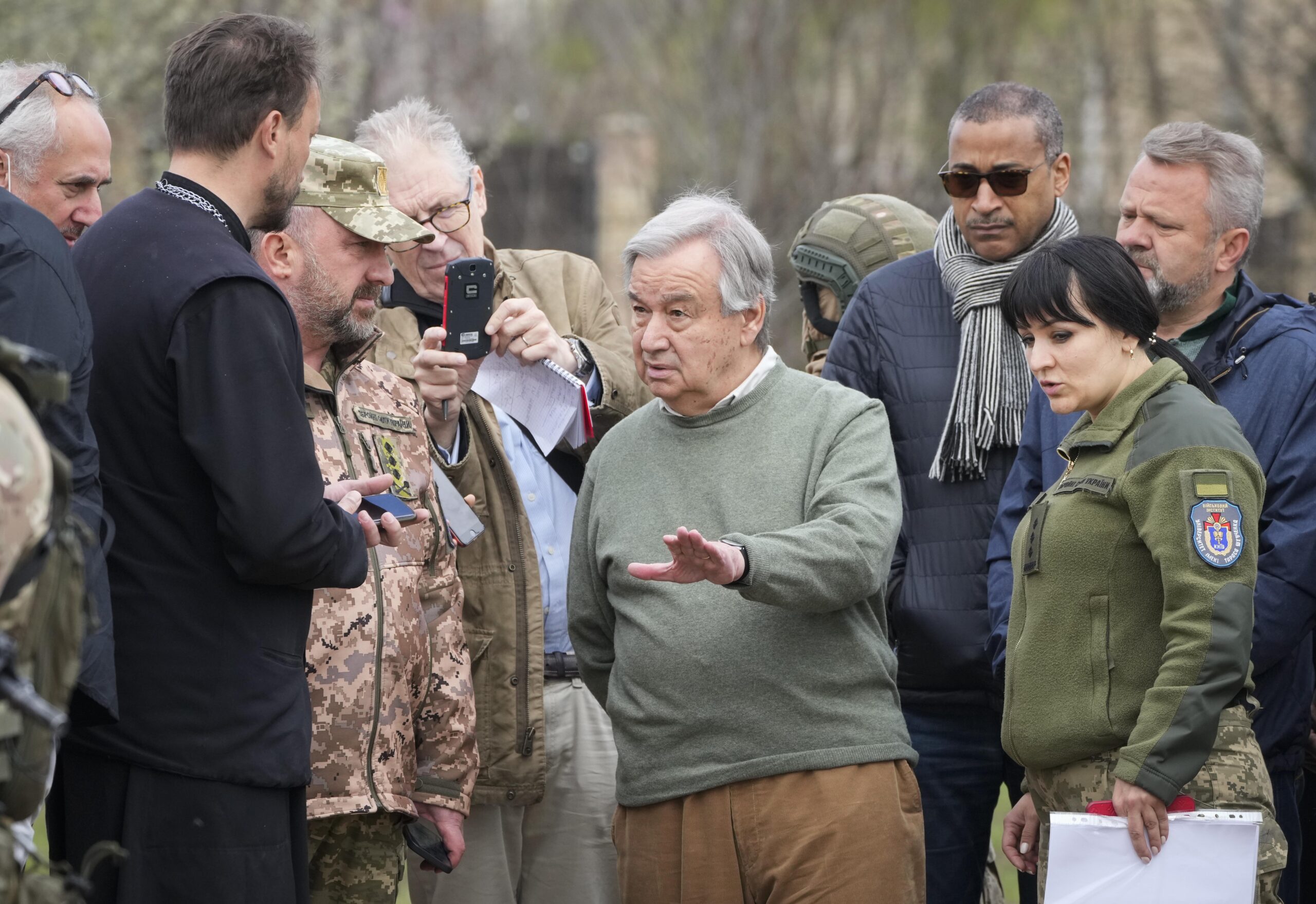 Ucraina, il segretario dell’Onu Guterres a Borodyanka