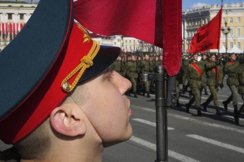 A Mosca le prove per la grande parata militare del 9 maggio, Giorno della Vittoria