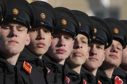 A Mosca le prove per la grande parata militare del 9 maggio, Giorno della Vittoria