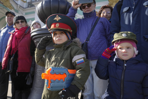 A Mosca le prove per la grande parata militare del 9 maggio, Giorno della Vittoria