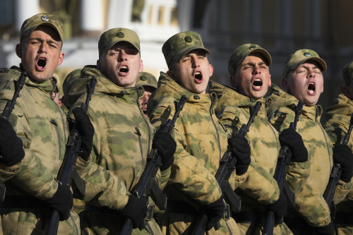 A Mosca le prove per la grande parata militare del 9 maggio, Giorno della Vittoria