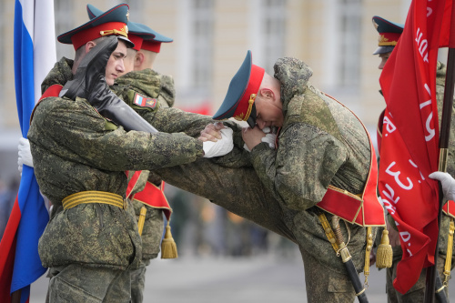 A Mosca le prove per la grande parata militare del 9 maggio, Giorno della Vittoria