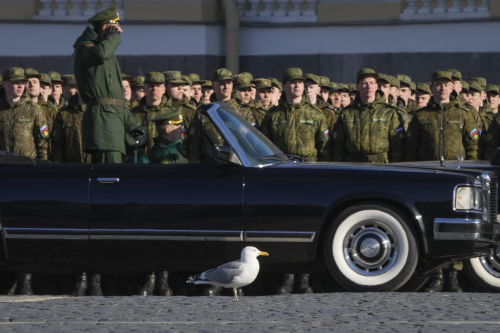 A Mosca le prove per la grande parata militare del 9 maggio, Giorno della Vittoria