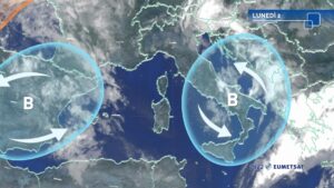 Maggio inizia nel segno dell’instabilità. Nella seconda metà della settimana Italia interessata da circolazione depressionaria