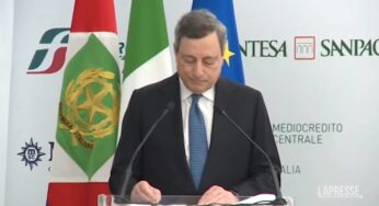Ucraina, Draghi: “Con blocco grano rischia di provocare crisi umanitaria”
