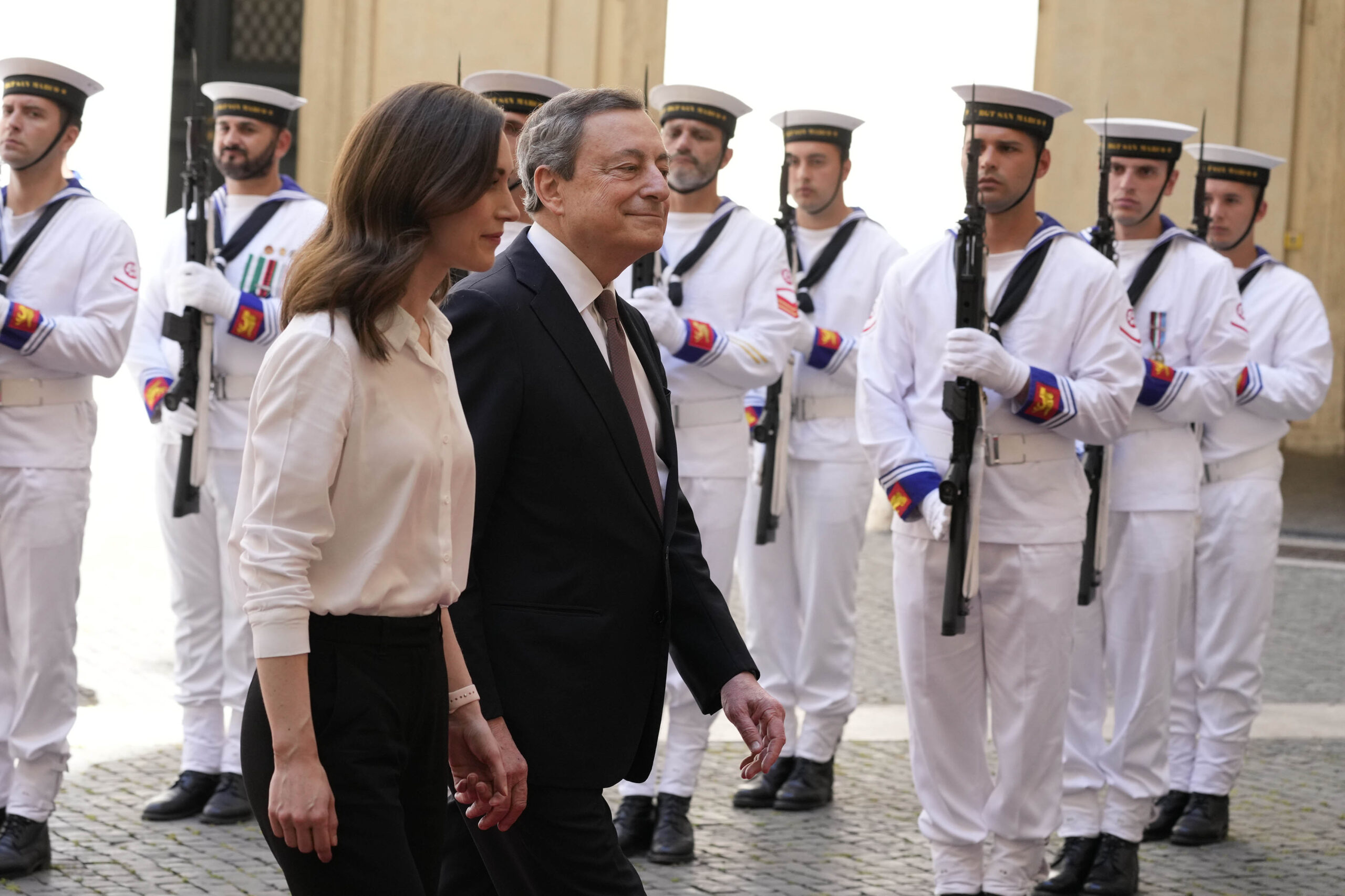 La premier finlandese Marin incontra Draghi a Palazzo Chigi – FOTOGALLERY