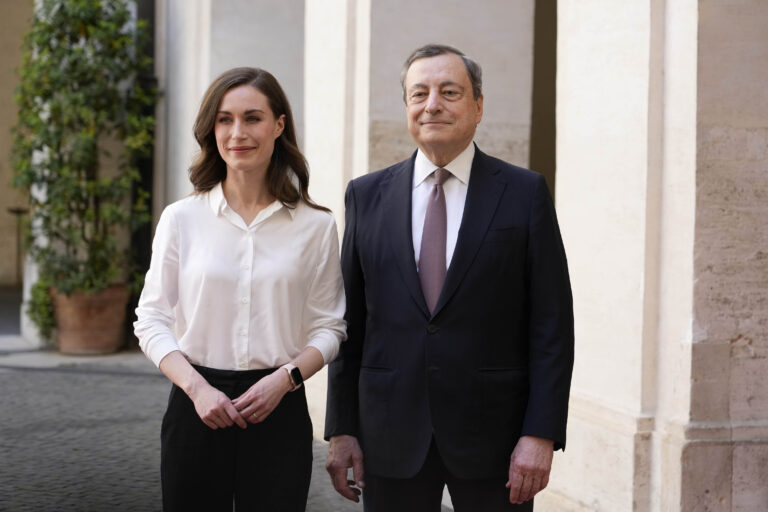 La premier finlandese Marin incontra Draghi a Palazzo Chigi – FOTOGALLERY