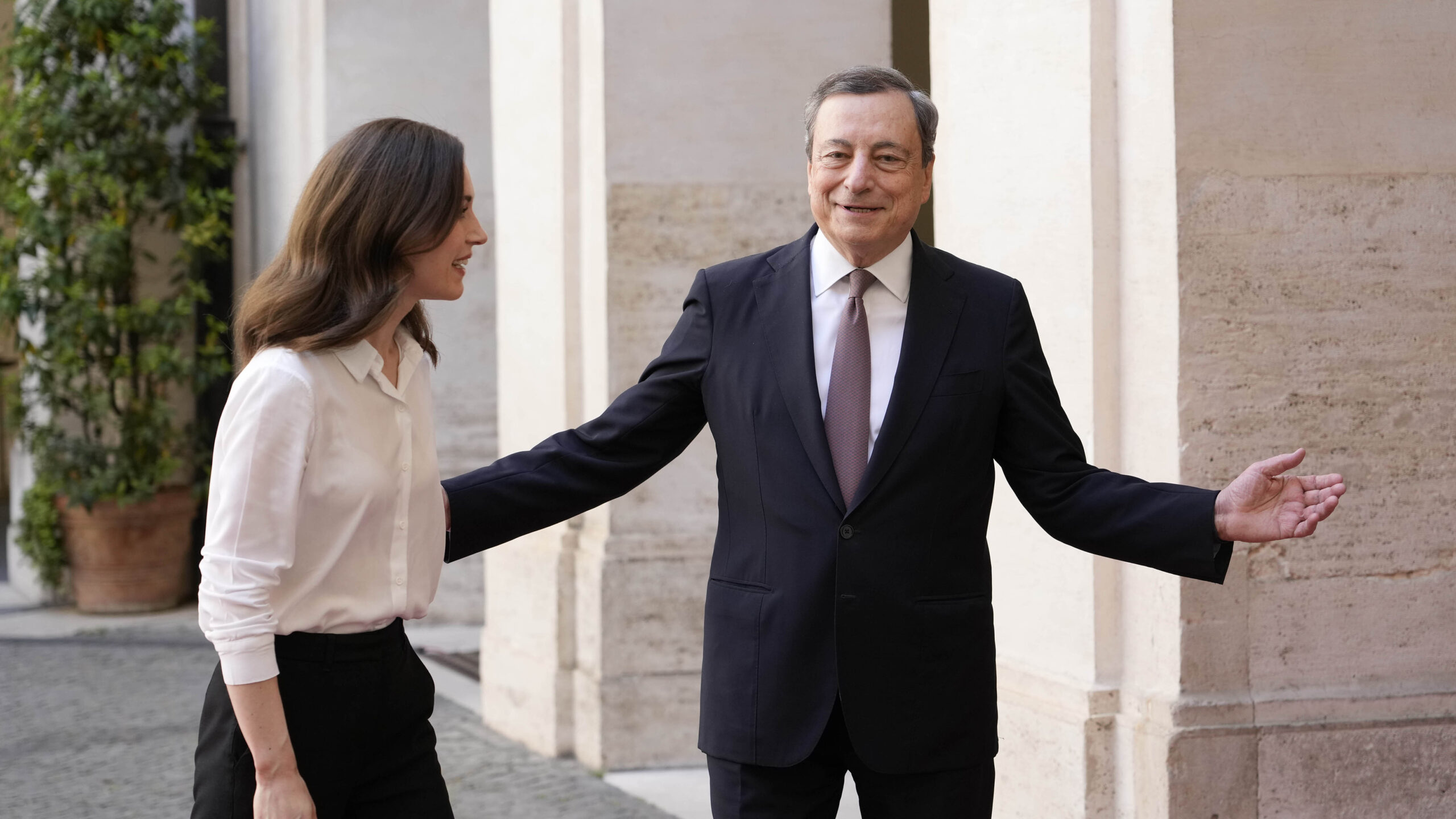 La premier finlandese Marin incontra Draghi a Palazzo Chigi – FOTOGALLERY