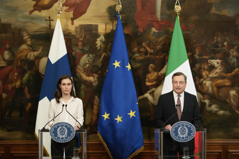 La premier finlandese Marin incontra Draghi a Palazzo Chigi – FOTOGALLERY