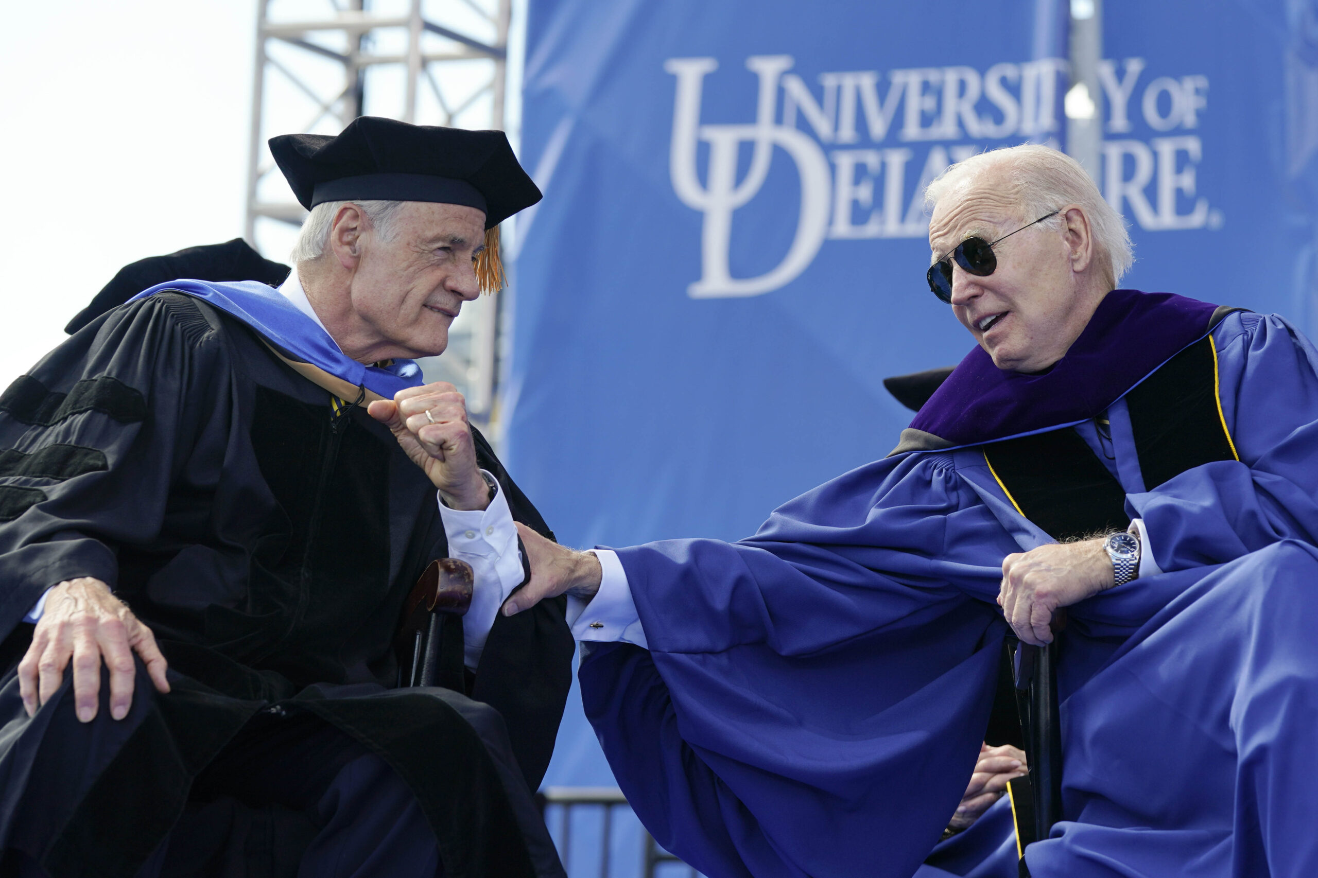 Joe Biden premiato all’università del Delaware – FOTOGALLERY