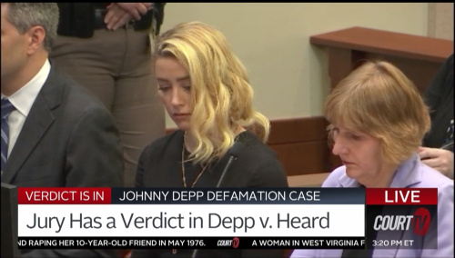 Processo Depp- Heard, la delusione di Amber Heard dopo la sentenza – FOTOGALLERY