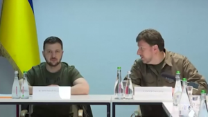 Il presidente Zelensky nella regione di Zaporizhzhia