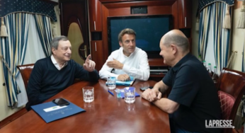 Draghi, Macron e Scholz sul treno per Kiev