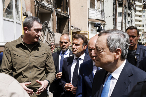 Il primo viaggio in Ucraina da quando è scoppiata la guerra di Draghi, Macron e Scholz – FOTOGALLERY