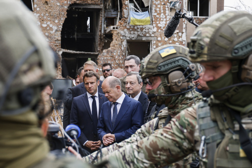 Il primo viaggio in Ucraina da quando è scoppiata la guerra di Draghi, Macron e Scholz – FOTOGALLERY