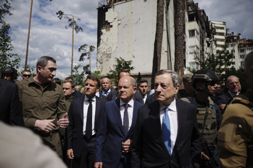 Il primo viaggio in Ucraina da quando è scoppiata la guerra di Draghi, Macron e Scholz – FOTOGALLERY