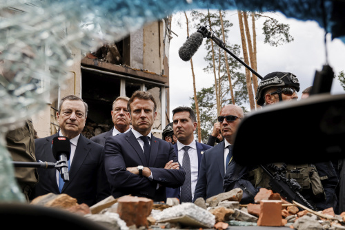 Il primo viaggio in Ucraina da quando è scoppiata la guerra di Draghi, Macron e Scholz – FOTOGALLERY