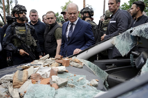 TIl primo viaggio in Ucraina da quando è scoppiata la guerra di Draghi, Macron e Scholz – FOTOGALLERY