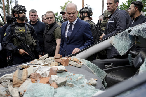 Il primo viaggio in Ucraina da quando è scoppiata la guerra di Draghi, Macron e Scholz – FOTOGALLERY