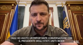 Zelensky: “Il supporto degli USA non ha precedenti”