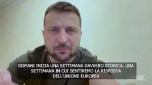 Zelensky: “Settimana storica verso l’adesione dell’Ucraina all’Ue”