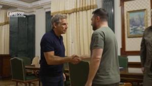 La star di Hollywood Ben Stiller incontra Zelensky