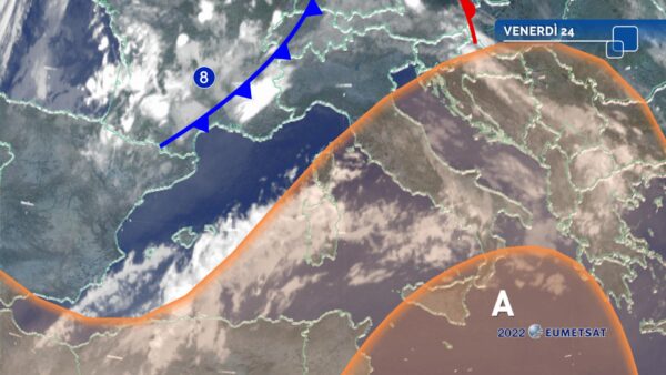L’anticiclone insiste sulle regioni del sud e in Sicilia mentre al Nord è in leggera flessione. Da domenica nuova ondata di caldo con punte da 40°