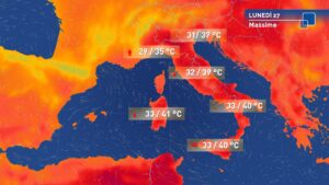 Il caldo intenso insisterà fino a inizio luglio, in particolare al centro-sud.