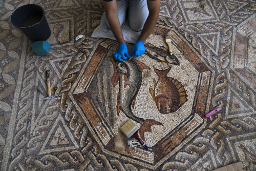 Splendidi mosaici romani esposti in Israele. Erano in tournée nei musei più importanti del mondo – FOTOGALLERY