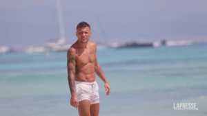 Ciro Immobile in vacanza al mare