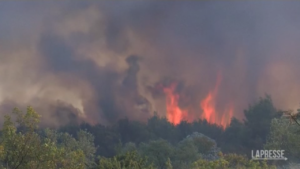 In fiamme la costa adriatica della Croazia: l’incendio di Vodice ha raggiunto le abitazioni