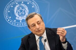 Conferenza stampa del Presidente Draghi con i Ministri Orlando e Giorgetti