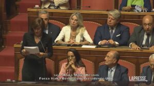 Crisi governo, Bernini: “Forza Italia-Udc non parteciperà al voto su fiducia”