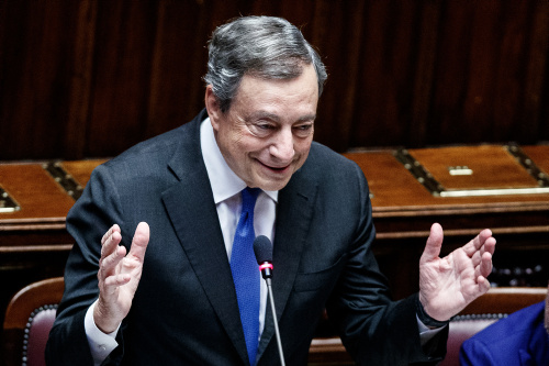 TIl presidente del Consiglio Mario Draghi si e’ dimesso, il giorno del commiato alla Camera e il passaggio al Colle – FOTOGALLERY