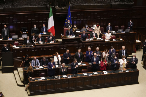 Il presidente del Consiglio Mario Draghi si e’ dimesso, il giorno del commiato alla Camera e il passaggio al Colle – FOTOGALLERY