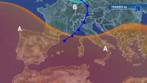 Fase temporalesca a nord, l’instabilità si estende durante il fine settimana al centro