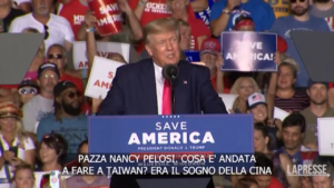 Usa, Donald Trump contro Nancy Pelosi: “Cosa è andata a fare a Taiwan?”