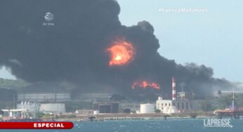 Ci sono 121 feriti e 17 dispersi per l’incendio al deposito di petrolio di Cuba