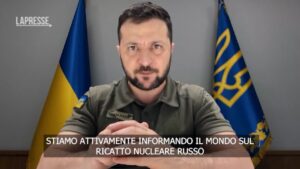 Ucraina, Zelensky: “Serve una risposta contro il ricatto nucleare russo”