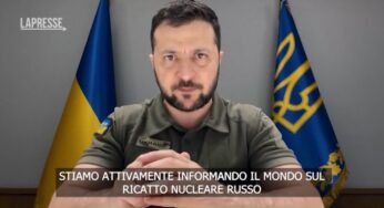Ucraina, Zelensky: “Serve una risposta contro il ricatto nucleare russo”
