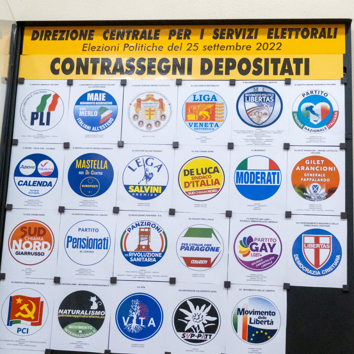 Viminale, presentazione e registrazione dei simboli elettorali per le elezioni politiche 2022