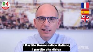 Elezioni, il messaggio del segretario dem Letta in francese, spagnolo e inglese