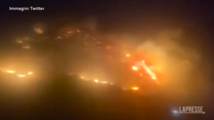 Incendio Pantelleria: le immagini della Guardia Costiera