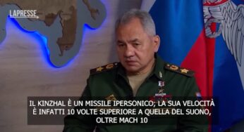 Ucraina, Shoigu: “Mosca ha utilizzato il missile ipersonico Kinzhal in tre occasioni”