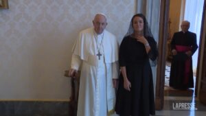 Papa Francesco riceve in udienza la presidente ungherese Novák