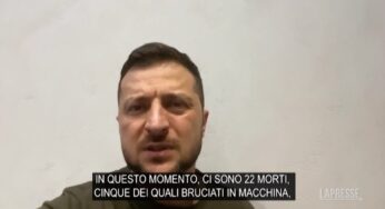 Ucraina, Zelensky: “22 morti nell’attacco russo alla stazione Chaplyne”